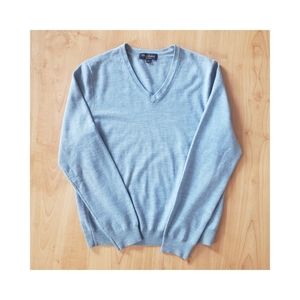 Brooks Brothers Saxxon Wool Blue Sweater